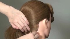 Прическа на средние волосы: Ракушка. French twist hairstyle ...