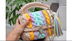 You can&#39;t buy it anywhere! Let&#39;s crochet Marshmallow handbag...