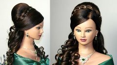 Wedding prom hairstyles for long hair. Curly hairstyles. Сва...