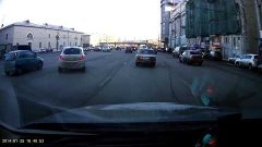 Crazy drifting in Moscow center