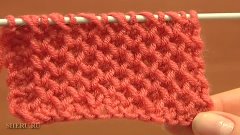 How to Knit Honeycomb Stitch Pattern Урок  4 Узор спицами со...