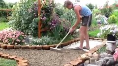 Простой и дешевый способ сделать дорожку в саду!!
