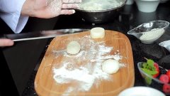 Домашние сырники / Как приготовить сырники из творога / виде...