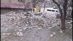 Докучаевск  уничтожение города карателями ВСУ  25 01 2015г