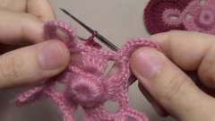 Вязание цветка.Урок вязания крючком.Сrochet flower pattern.K...