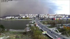 Начало песчаной бури Хмельницкий 13-04-2015