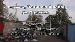 г. Воронеж, МУСОРКА УК ЛЕНИНСКОГО РАЙОНА