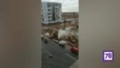 Прорыв трубы в Кудрово