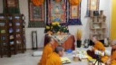 Делегация из монастыря Тибета , ритуал Часум направленный ус...