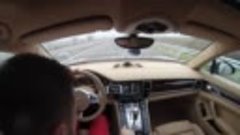 Porsche Panamera Turbo 317km_h on Kosovo highway