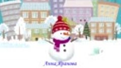 Танец снеговиков - мультик видео для детей _ Dancing snowmen...