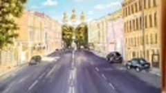 Картина &quot;Санкт-Петербург&quot;, масло на холсте, продам.VID_21050...