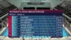 Women&#39;s 200m Breaststroke FINAL A 2021 TYR Pro Swim Series I...