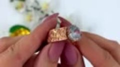 Шикарные позолоченные кольца с фианитовыми вставками💍 💖  Х...