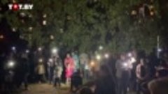 «Купалінку» поют под скрипку в Сухарево вечером 21 сентября