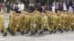 Военная часть парада в Абакане 9 мая 2021