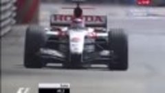 F1 Monaco GP 2004 - FP4 - Takuma Sato, Michael Schumacher &amp; ...