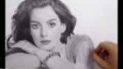 Портрет Энн Хэтэуэй карандашом (Anne Hathaway - portrait dra...