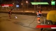 В Казани начался масштабный ямочный ремонт дорог / ТНВ