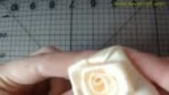Мастер-класс по созданию розы из ленты (handmade ribbon rose