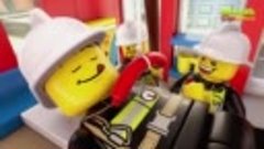 Мультики Лего мультики Пожарные машины мультфильм Пожар в го...