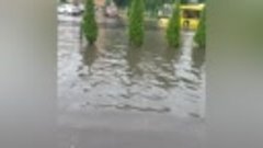 В Пинске затопило улицу
