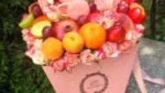 Букеты из цветов и фруктов Новомосковск