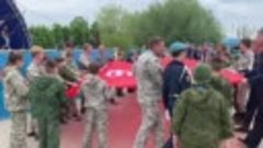 9 мая 2021 г. В парке Волжский развернули Знамя Победы. 