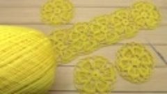 Цветочное ЛЕНТОЧНОЕ КРУЖЕВО крючком СХЕМА вязания Crochet La...