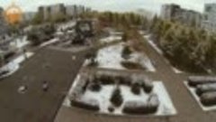 Первый снег в парке отдыха микрорайона Солнечный. г. Красноя...