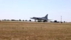 Полет Ту-22М3 над полигоном Термез, работа экипажа самолета ...