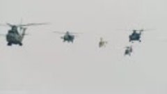 Авиасалон МАКС-2021 Пролёт вертолётов Ми-28НМ Ми-26 Ка-62 Ка...