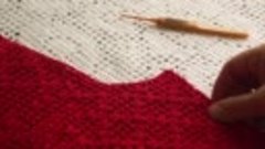 Филейная туника ( вязание рукава) часть 4 (crochet fillet la...