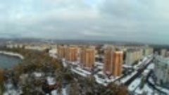 Первый снег в Железногорске 17.10.2016