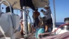 Пересечение экватора на яхте. Нептун в гостях у Travely-Fami...