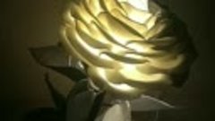 Настольный светильник-ночник РОЗА ручной работы из изолона