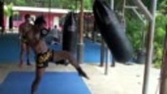 Tiger Muay Thai Training camp_ Bag workout demonstration wit