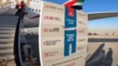 Presentation of the Airbus A380 in the Emirates in Dubai.mp4