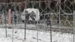 Беларусские пограничники сами повредили герб на границе?