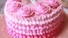 rózsa dekoráció torta