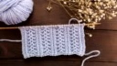 Невероятный узор спицами New knitting pattern [EIuSDAqDgRw]