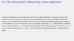 17 - Chapter 3. The Dot Product - Measuring Vector Alignment...