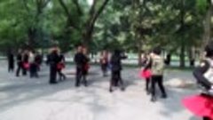 Пекин. Урок танцев в парке.