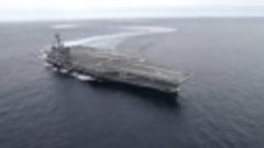 HIGH-SPEED HAIR-PIN TURN! Nimitz-class aircraft carrier