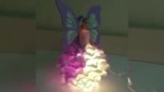 Светильник Кукла-бабочка ручной работы из изолона
