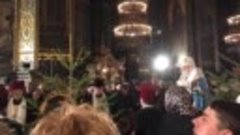 Рождество Христово, богослужение во Владимирском соборе Киев...