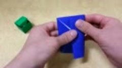 104 Origami 종이접기 한장으로 만드는(사각 상자) box 쉬운 색종이접기 Easy  摺紙 折纸 ор...