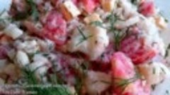 Салат с Цветной Капустой, Помидорами и сыром