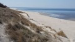Береговые дюны Куршской косы. Рядом граница с Литвой