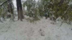 Снегопад в Кишинев Молдова